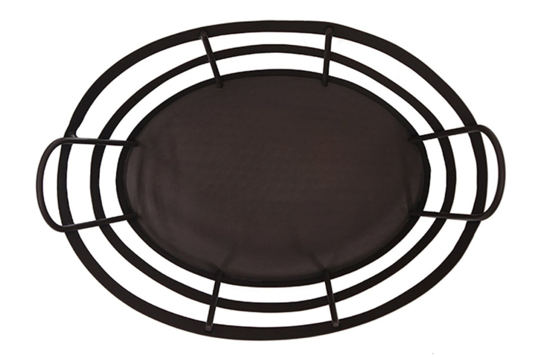 Shaker Log Bin in Roman Bronze Powder Coated Finish Inside Details