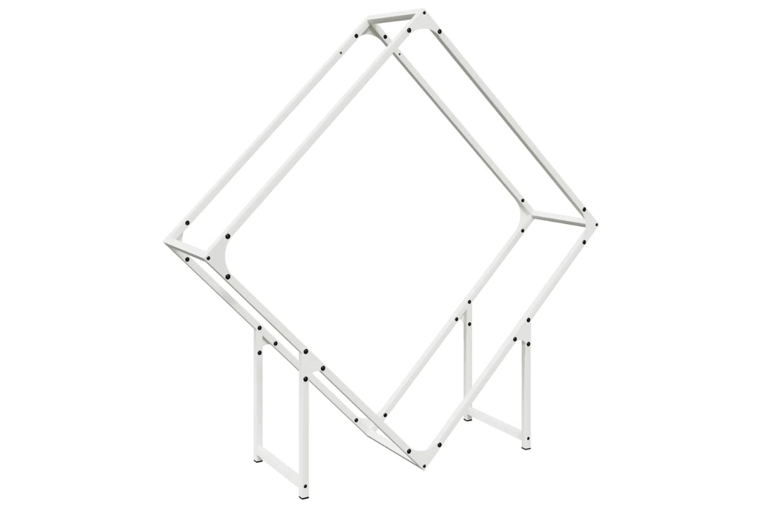 Firewood Rack 100 x 25 x 100 cm in White