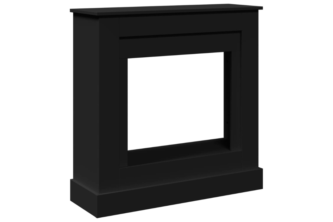 Fireplace Surround 35.4 x 11.8 x 35.4" Engineered Wood in Black