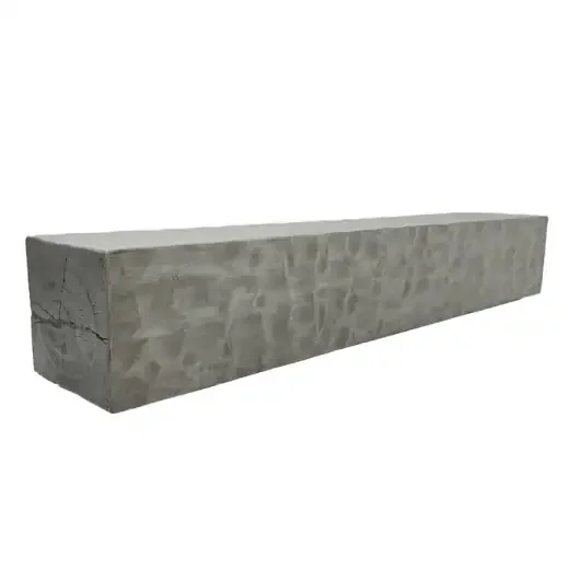 Side View Chiseled Thermastone Mantel