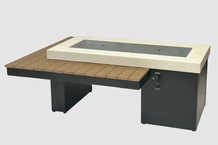 Uptown Antique Mahogany Linear Gas Fire Table Cover