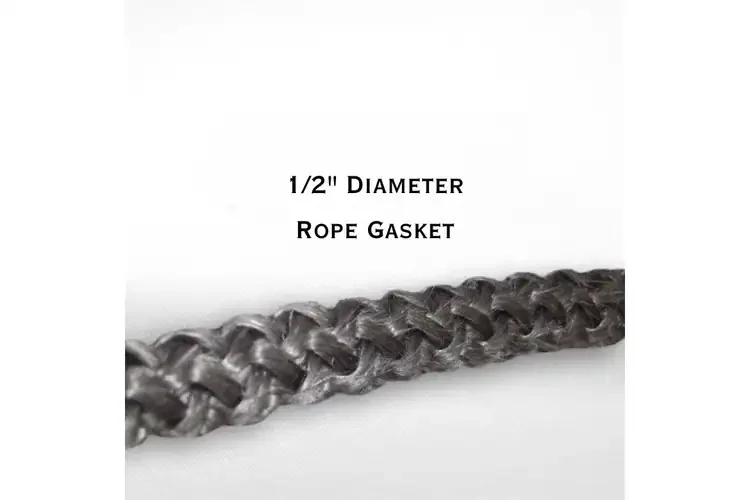 1/2 Inch Black Fiberglass Rope Gasket | 5 ft and 7 ft
