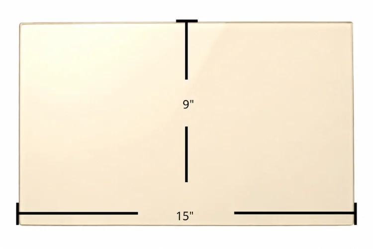 Blaze King Sirocco SC20 Ceramic Glass Panel - 9" x 15"