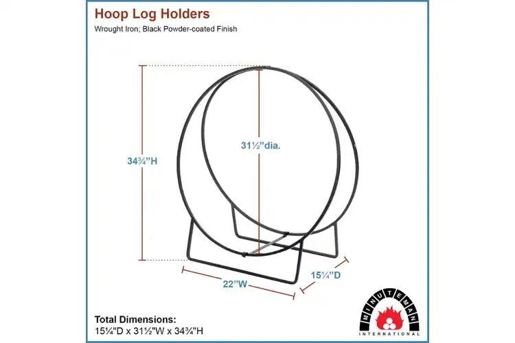 Log Holder Hoops in 36 Inches Specifications