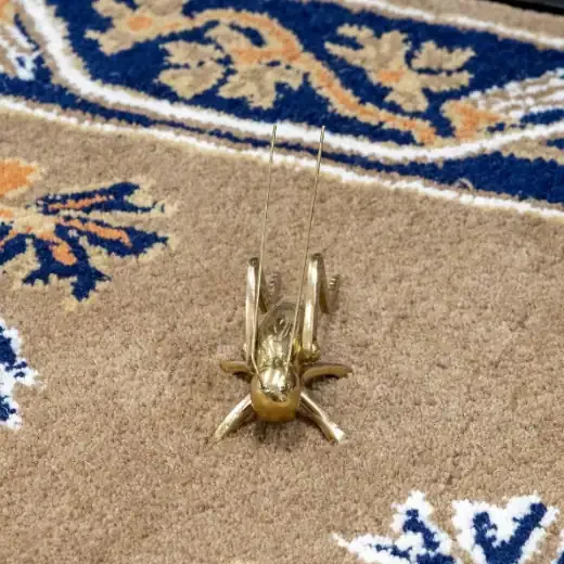 Solid Brass Hearth Cricket Front View