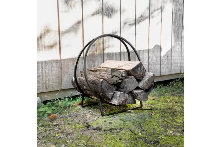 Log Holder Hoops in 24 Inches for Indoors or Outdoors