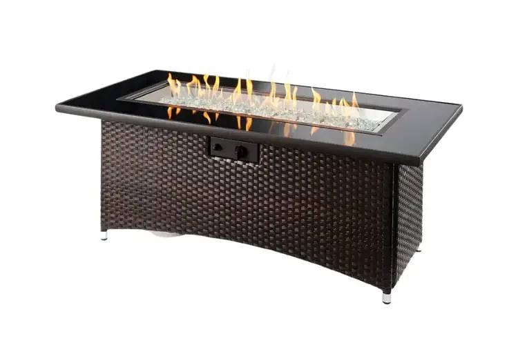 Montego Linear Gas Fire Pit Table