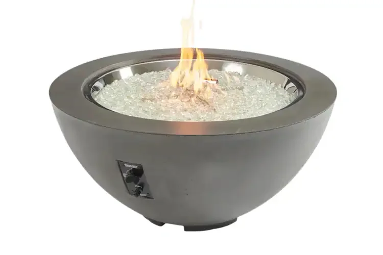 Cove 29" Midnight Mist Round Gas Fire Pit Bowl