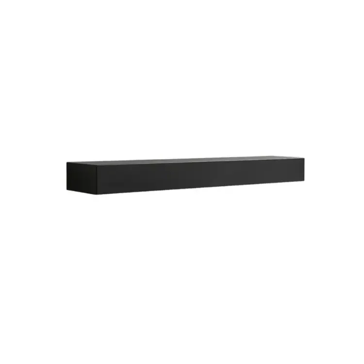 Design Specialties Black Powder Coated Steel Mantel Shelf