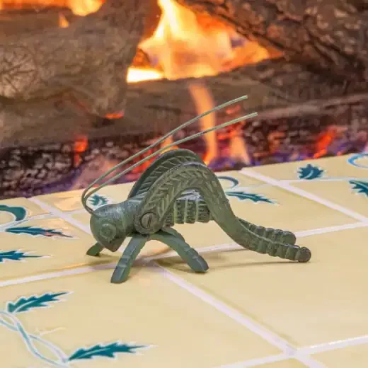 Hearth Cricket In Verdigris Finish