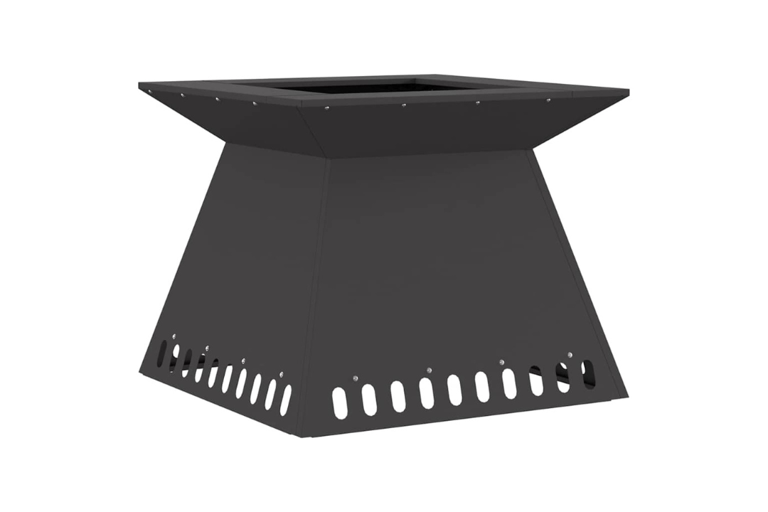 Fire Pit 60 x 60 x 50 cm in Black