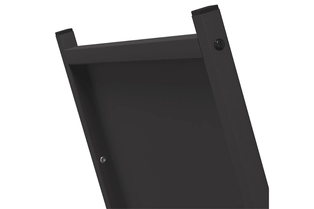Minimalist Firewood Rack 69.5 x 35 x 81 cm in Black Made of Cold-Rolled Steel