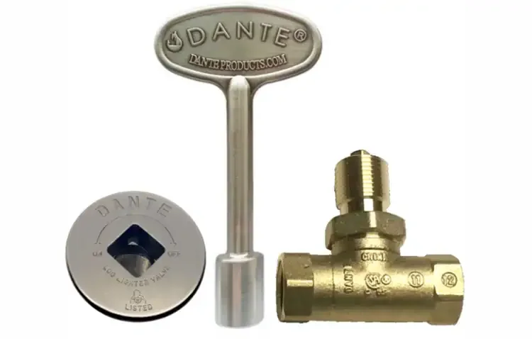 Floor Plates With Gas Valve Keys And Straight Valve