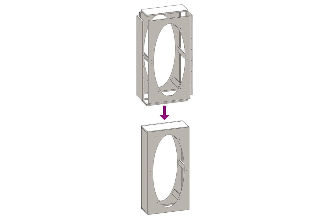 Firewood Rack 50 x 23 x 100 cm in White Made of Cold-Rolled Steel Easy Assembly