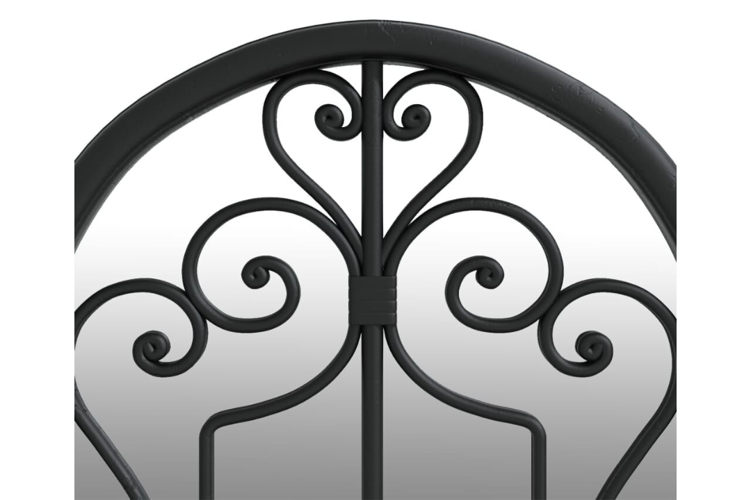 Sleek Rustic Outdoor Only Garden Mirror 100 x 45 cm in Black
