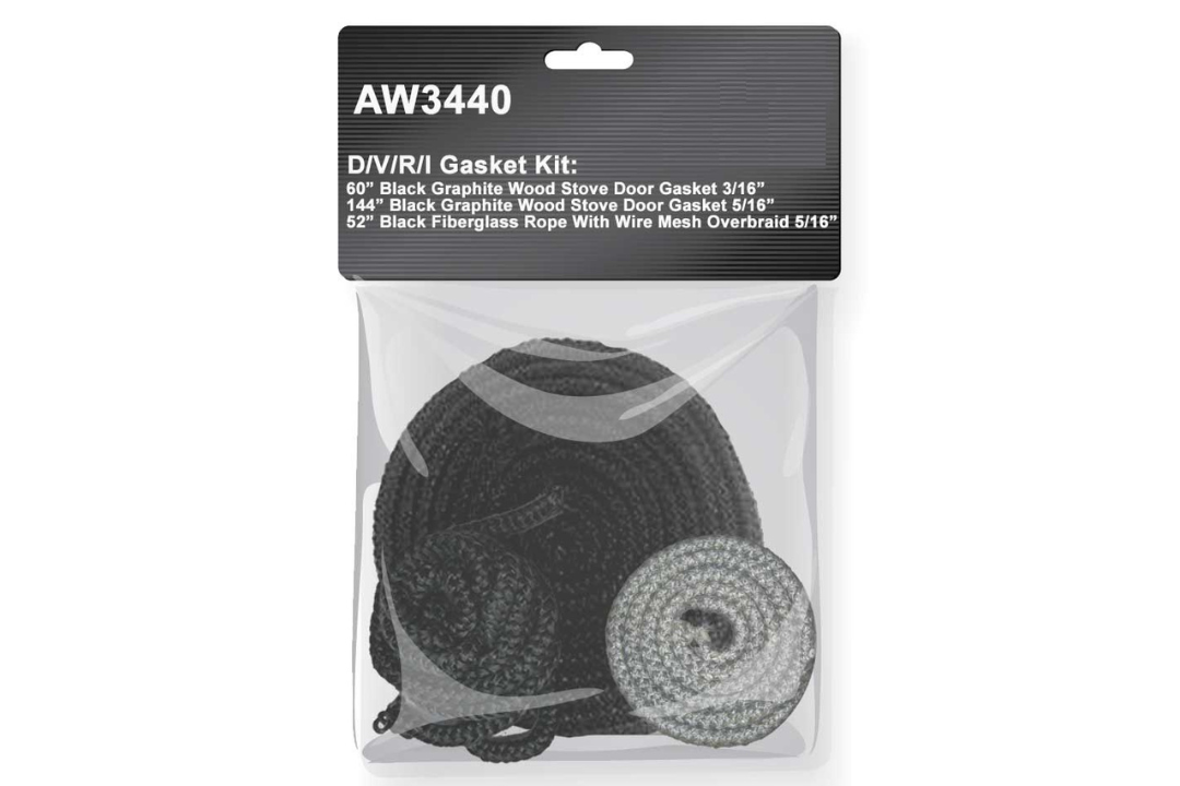 Vermont Castings Defiant–Resolute Wood Stove Gasket Kit AW3440