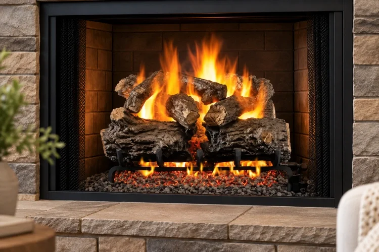 Real Fyre Burnt Rustic Oak 18"
