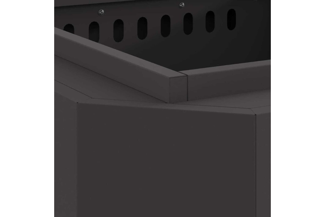 Sleek Smokeless Fire Pit 58 x 58 x 51 cm in Black Cold-Rolled Steel