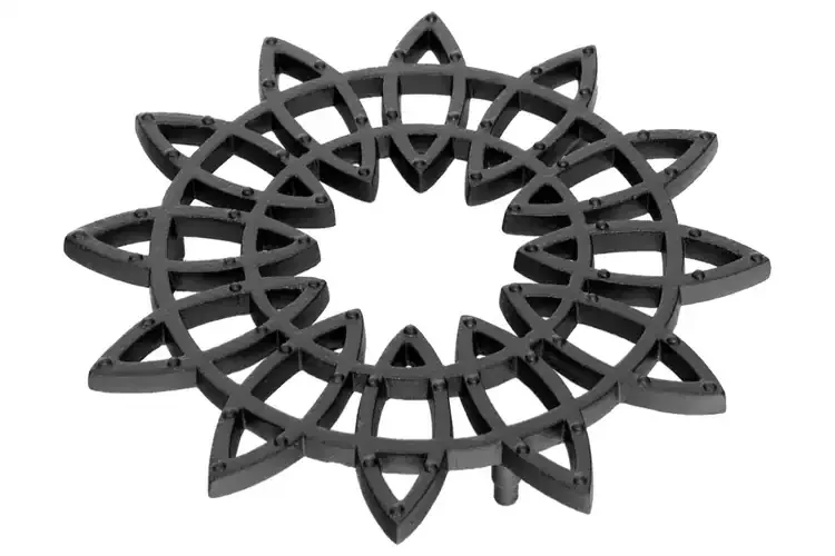 Flower Wrought Iron Trivets in 12 Inches