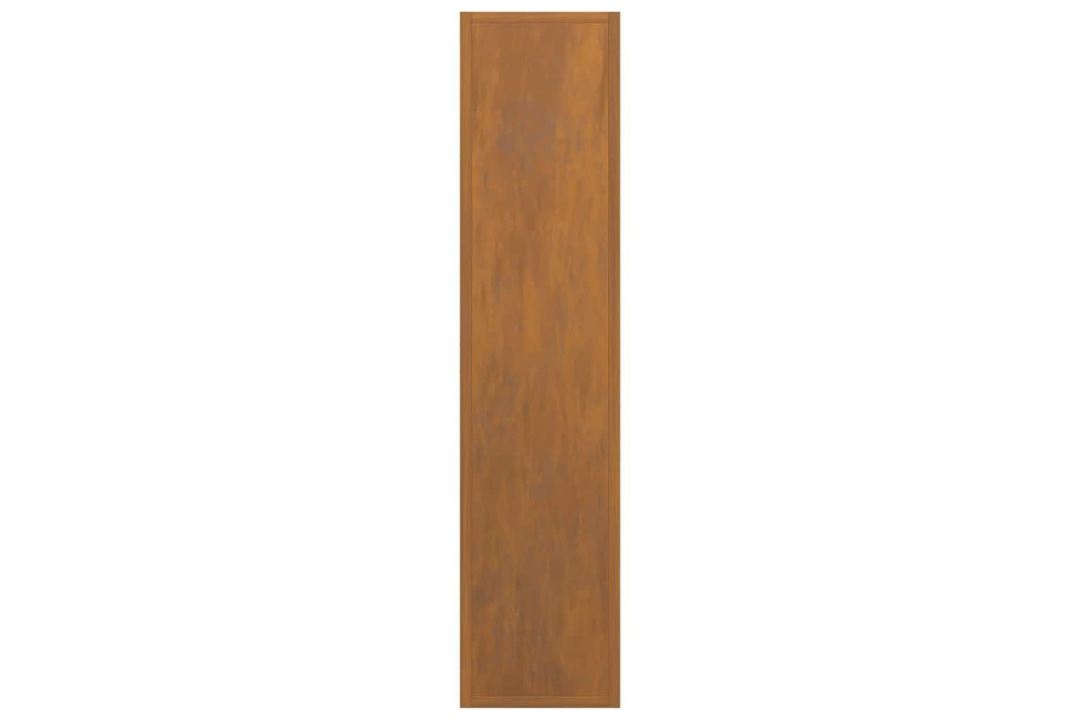 Space-Saving Firewood Rack 50 x 23 x 100 cm in Weathering Steel