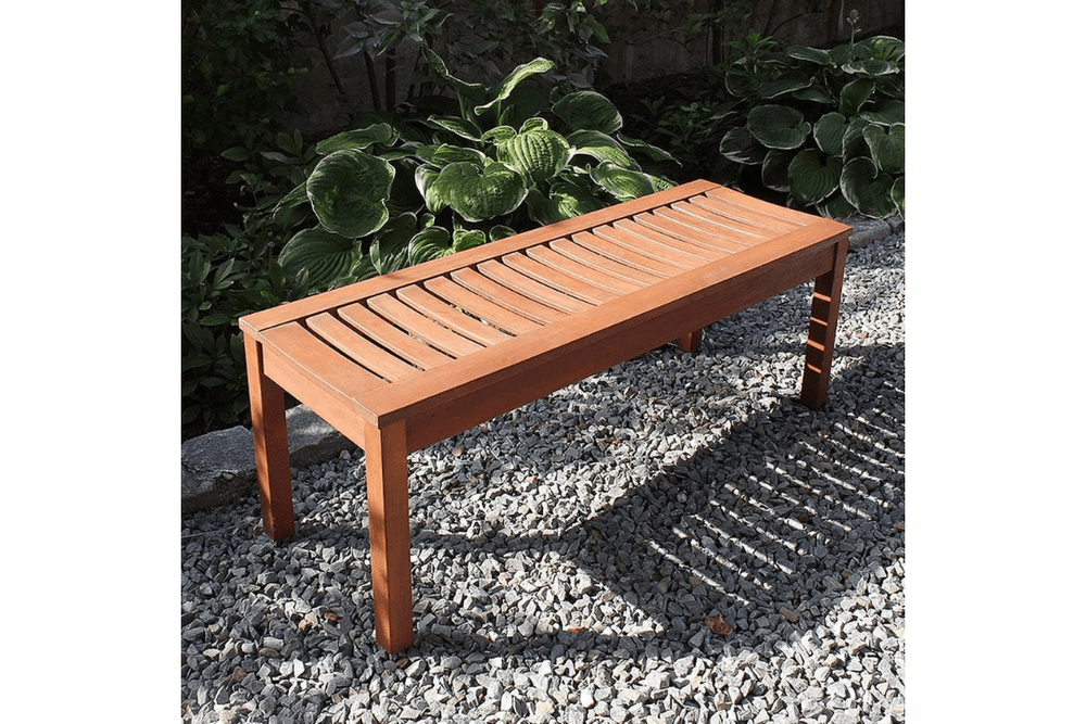 Backless Bench Feet Bench Shine Company Backless Wooden Garden