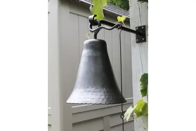 Large Wrought Iron Knocker Bell Vintage Inspired