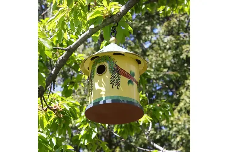 Bastion Birdhouse Made from Iron and Wood