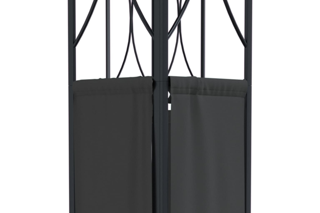 Gazebo with Roof Anthracite 400x300x270 cm with Steel Frame