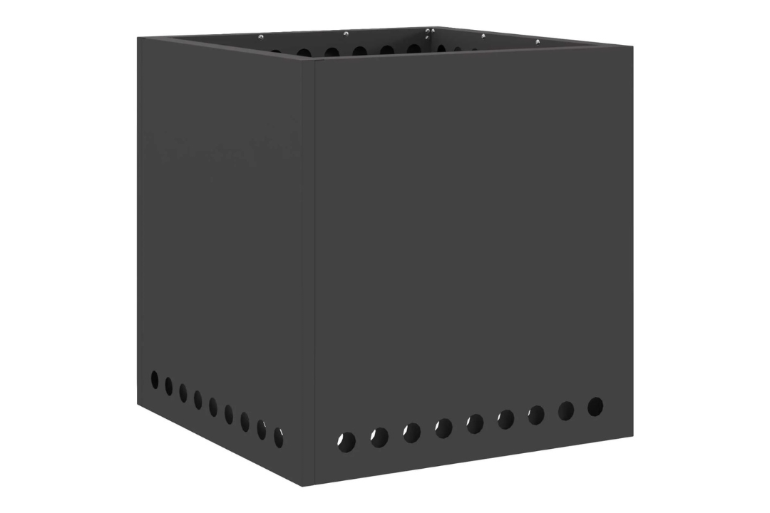 Smokeless Fire Pit Square 48 x 48 x 50 cm in Black