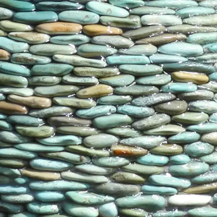 Small Pebble Sphere Fountain Kits in Jade Pebbles