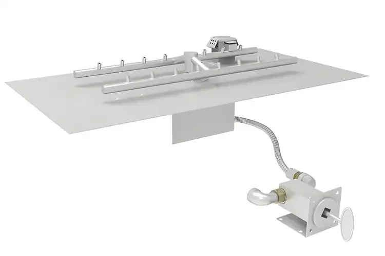 HPC CSA Certified H-Flat Fire Pit Insert Match Lit Ignition
