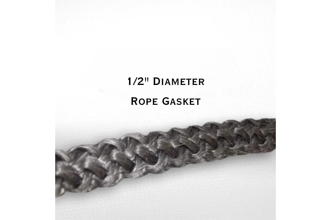 1/2 Inch Black Fiberglass Rope Gasket | 5 ft and 7 ft