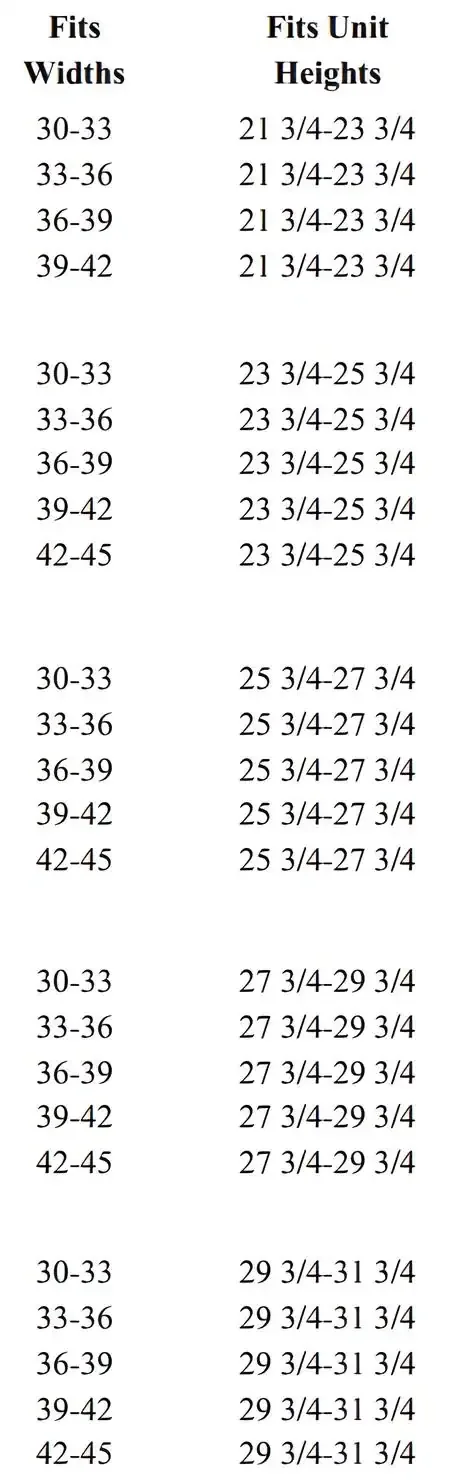 Plated Polished Brass Fireview Masonry Fireplace Glass Door Sizing Chart