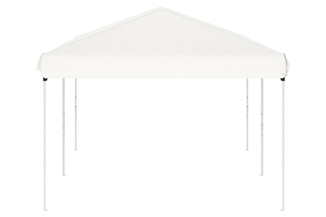 Water-Resistant Folding Party Tent 3 x 6 m in White with 210D Oxford Fabric with Silver Coating