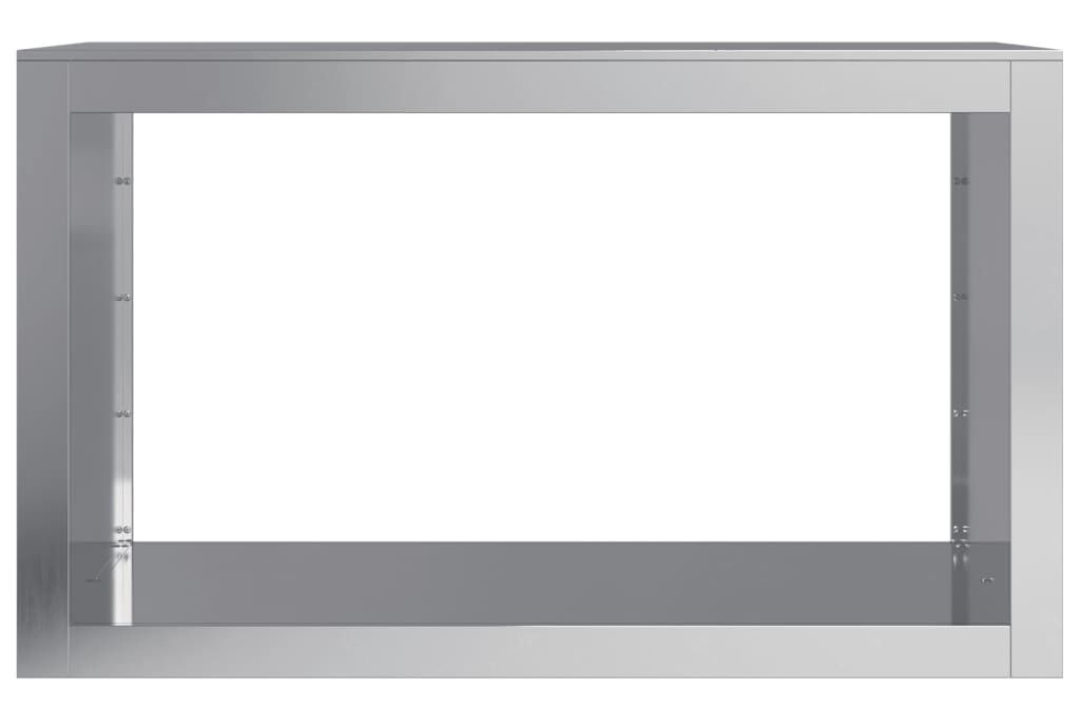 High-Quality Firewood Rack 100 x 40 x 60 cm in Gray Made of Galvanized Steel