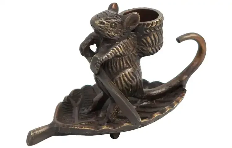 Intrepid Mouse Candle Holder - Right Side View