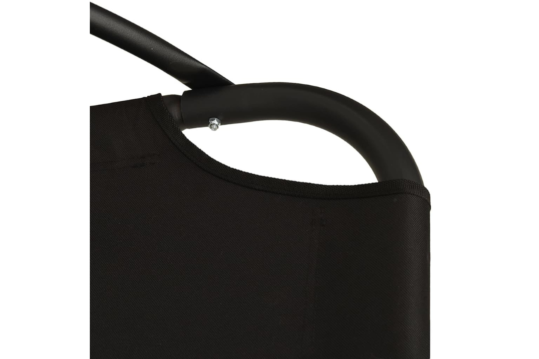 Garden Swing Chair with Cushion Oxford Fabric and Steel in Dark Gray With Removable Fabric