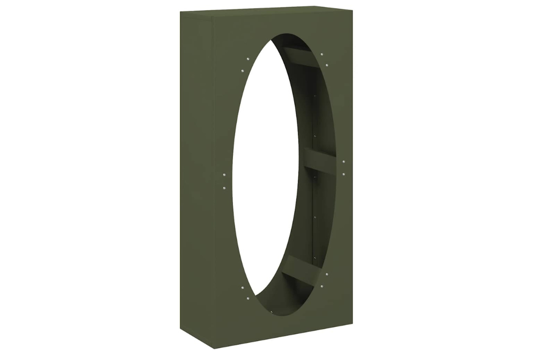 Firewood Rack 50 x 23 x 100 cm in Olive Green