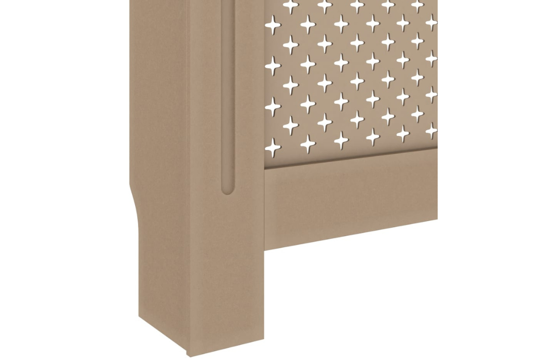 Minimalist Radiator Cover MDF 172 x 19 x 81.5 cm – Modern Slatted Cabinet in Brown