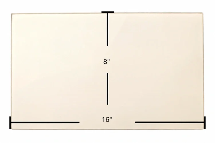 Appalachian CR360 Ceramic Glass Panel – 16" x 8"