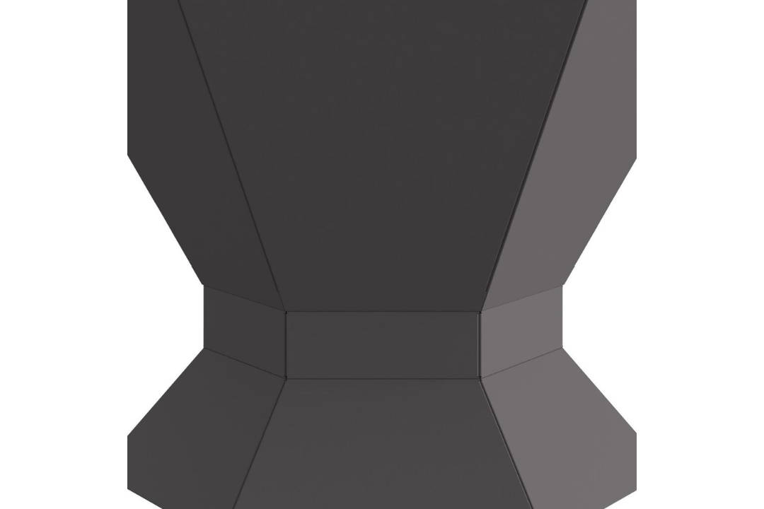 Outdoor Hexagonal Black Fire Pit 50 x 50 x 40 cm Cold-Rolled Steel