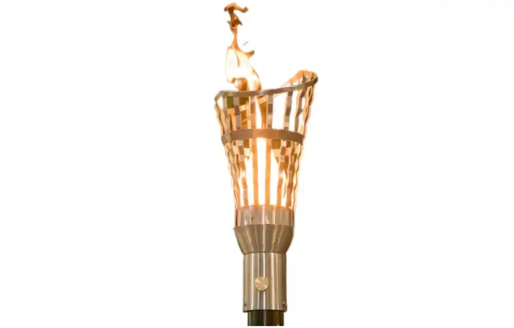 Roman Stainless Steel Gas Tiki Torch Head – Timeless Outdoor Elegance
