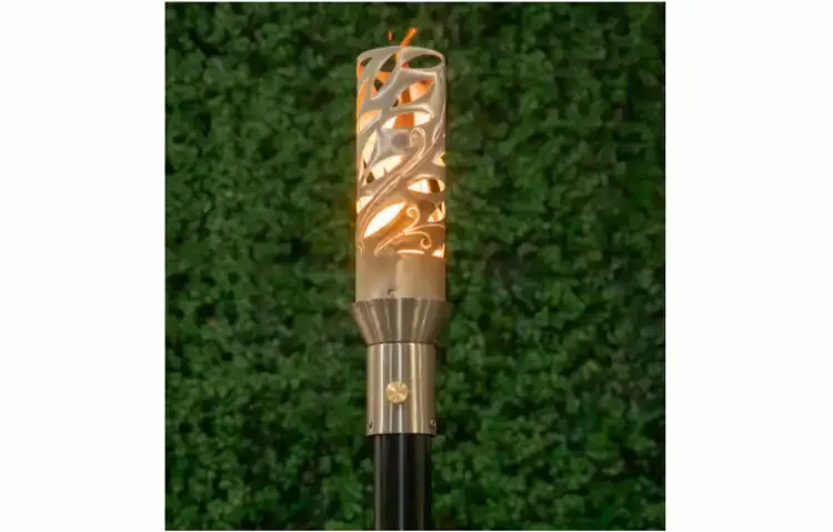 Havana Stainless Steel Gas Tiki Torch Head Lit