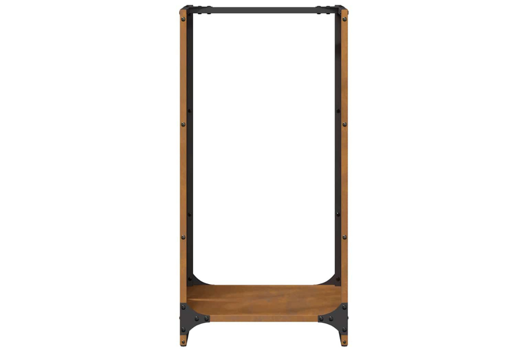 Sleek Firewood Rack 40 x 30 x 80 cm Weathering Steel