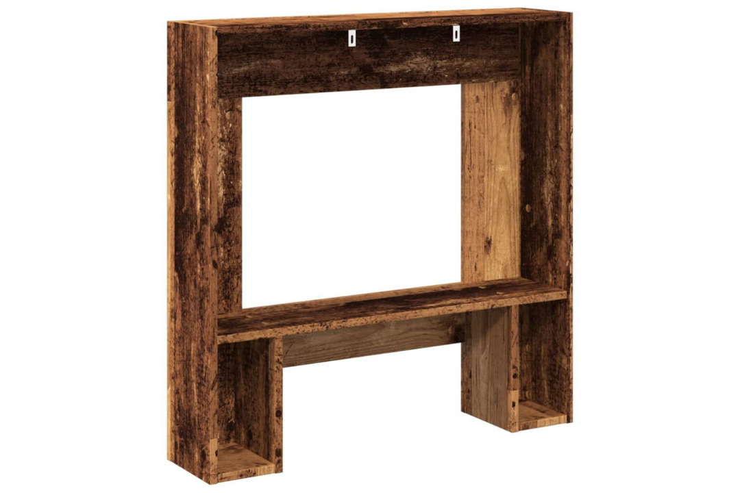 Modern Fireplace Surround 81 x 18 x 82 cm in Old Wood Made of Engineered Wood