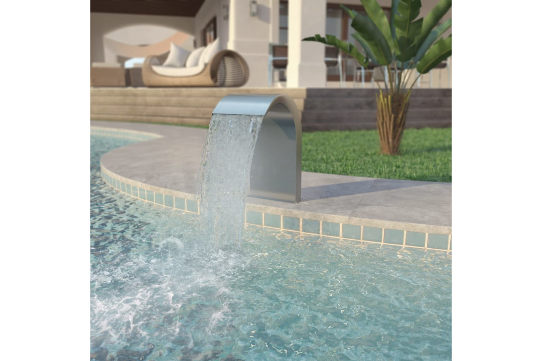 Stainless Steel Pool Fountain 45x30x65 cm