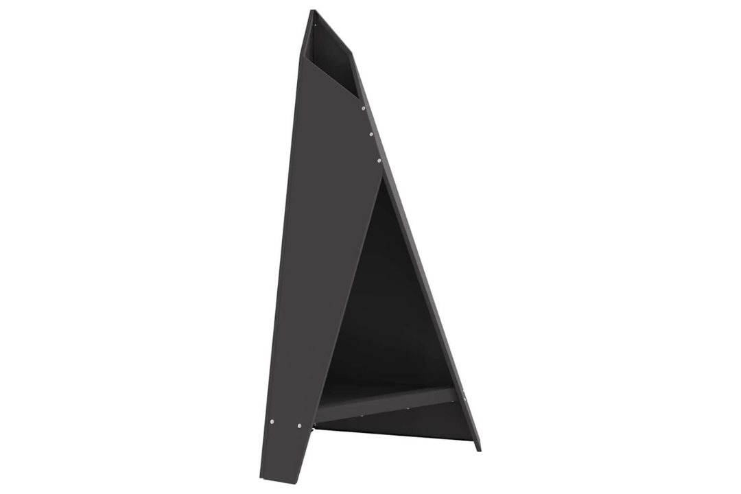 Fire Pit Pyramid 58 x 36 x 100 cm in Black
