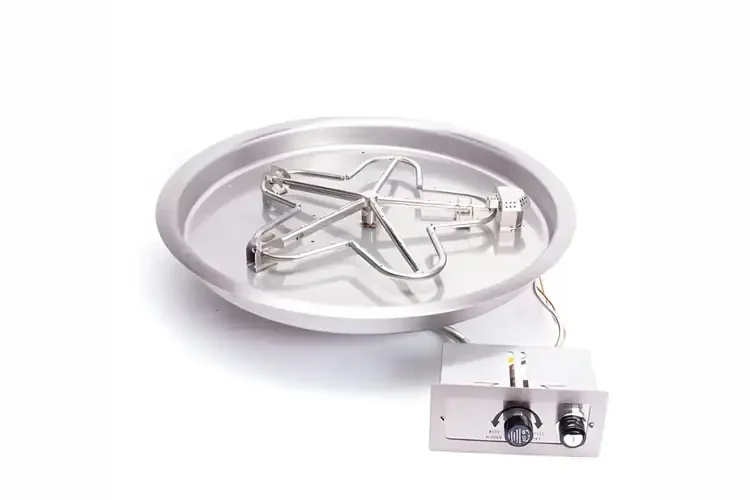 HPC Round Bowl Inserts Push Button Ignition Standard Burner