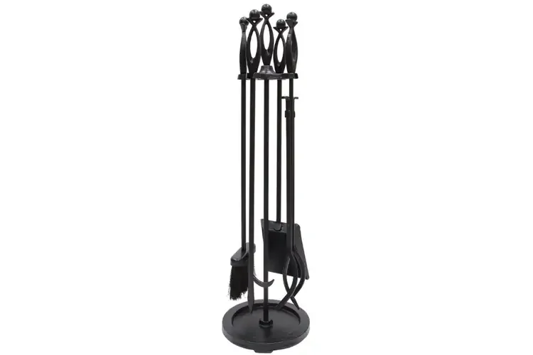 Lincoln Fireplace Tool Set Made from Cast and Wrought Iron