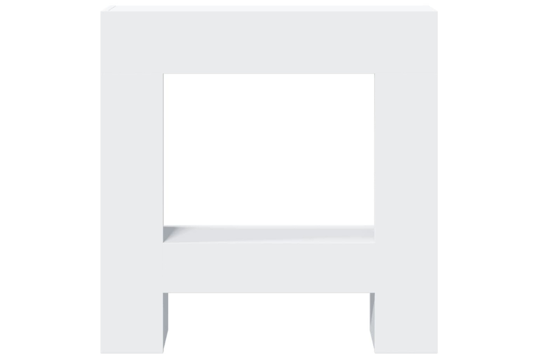 High-Quality Fireplace Surround 81 x 18 x 82 cm in White Made of Engineered Wood